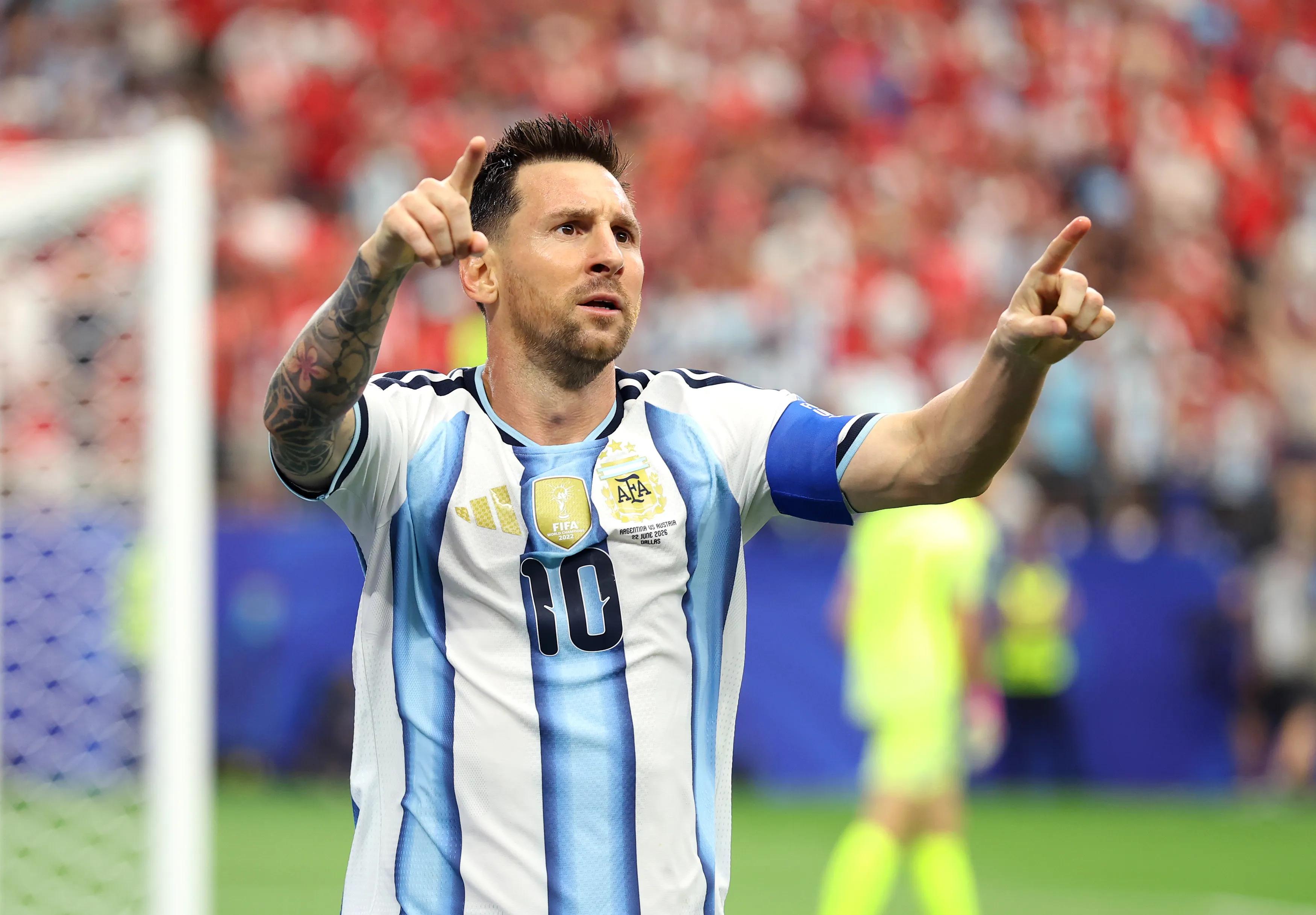 38-year-old Messi reaches 18 World Cup goals, surpassing Klose's 16-mark with two strikes against Austria